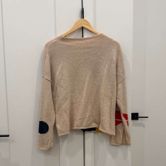 Abstract Patterned Cashmere Sweater - Picture 2 of 3